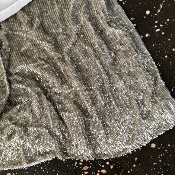 Retrofete Ella Dress Champagne Gold Sequin Mini Party Cocktail S NWOT $525 - Picture 10 of 11